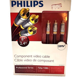 Philips 8ft Component Video Cable Professional Series SW1302U/27 High-Quality HD
